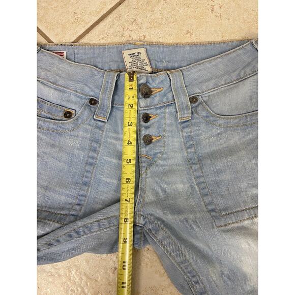 VTG True Religion Women's Morgan boot Jeans Size 29 Low Rise USA Button Fly Y2K - Picture 7 of 12